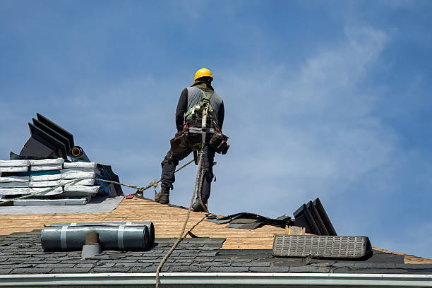 Professional Roofing technician working in Crum Lynne, PA